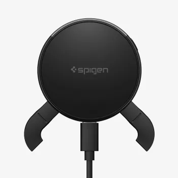 SPIGEN EV25MFAQ Essential Peltier Magnetic MagSafe Vent Car Mount Wireless Charger 25W Qi2.2 Black
