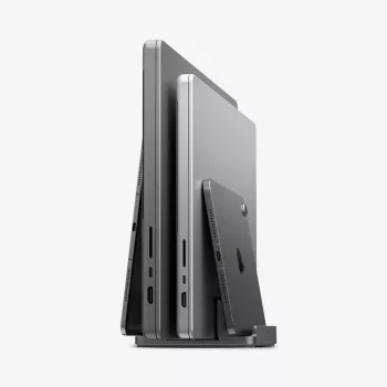 SPIGEN LD208S4 Vertikalus nešiojamojo kompiuterio stovas, Space Grey