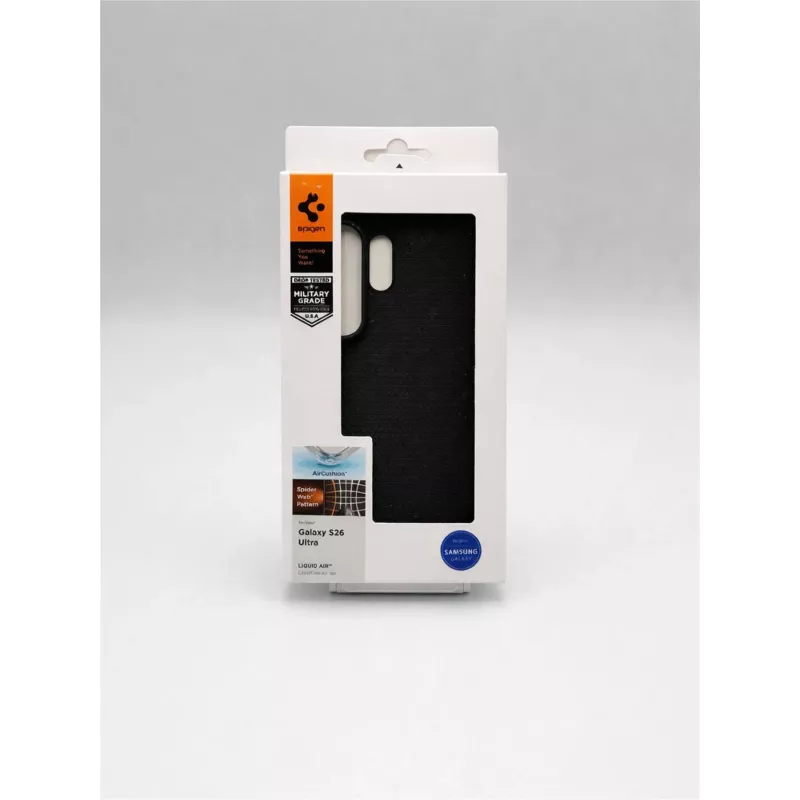 Spigen Liquid Air Case, Samsung Galaxy S26 Ultra, juodas