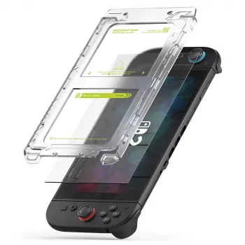 Ringke Easy Slide 2-Pack Grūdinto Stiklo Ekrano Apsauga, skirta Nintendo Switch 2, Skaidri