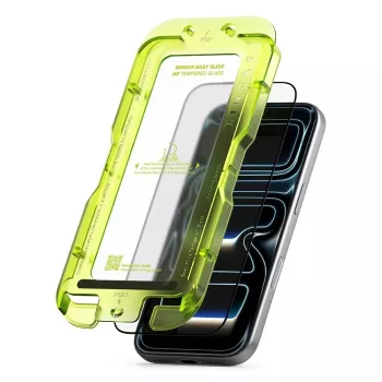 Ringke Easy Slide Anti-Reflective Tempered Glass Screen Protector for Apple iPhone 17 Pro, Black