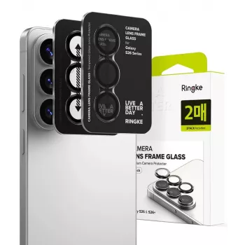 Ringke Camera Frame Protector 2-Pack, skirta Samsung Galaxy S26 / S26+ Plus – juoda