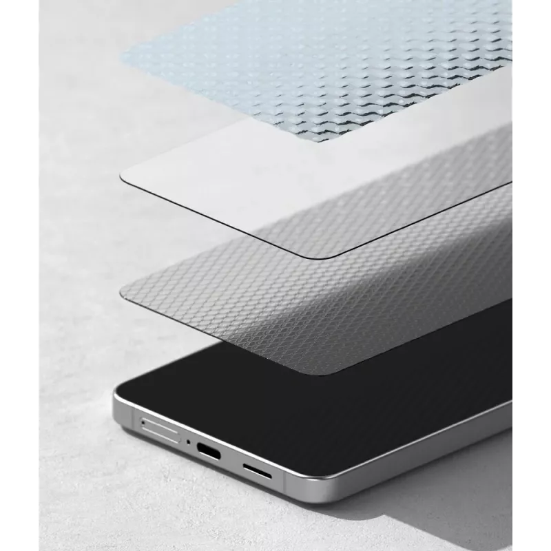 Ringke Easy Slide 2-Pack Grūdinto Stiklo Ekrano Apsauga, skirta Samsung Galaxy S26, Skaidri