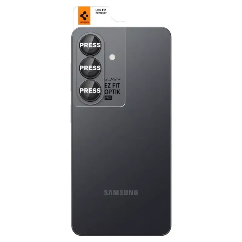 Spigen Optik Pro HD Glas.tR EZ Fit Camera Protector 2-Pack, Samsung Galaxy S26+, juodas