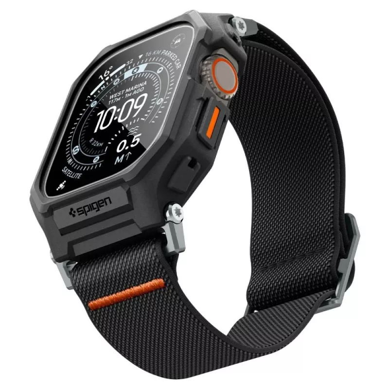 SPIGEN Lite Fit Pro & Tempered Glass Apple Watch Ultra 1 / 2 / 3 (49 mm) Matte Black