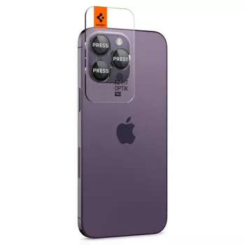 Spigen Optik.TR EZ Fit Camera Protector 2-Pack, iPhone 14 Pro / 14 Pro Max – juoda