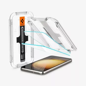 Spigen Glas.tR EZ Fit Grūdinto stiklo apsauginė plėvelė, skirta Samsung Galaxy S23 (2 vnt.) Skaidri