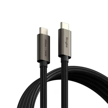 RINGKE USB 3.2 Gen 2x2 Type-C laidas PD 240W 100cm Juodas