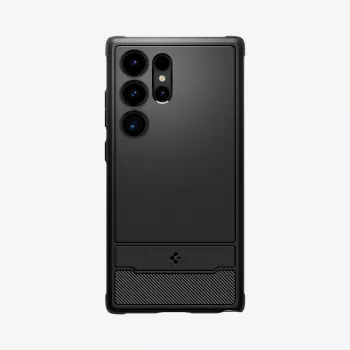 Spigen Rugged Armor Dėklas Samsung Galaxy S24 Ultra – Matinė Juoda