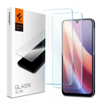 SPIGEN GLAS.tR SLIM 2 vnt. grūdinto stiklo apsauga ekranui, skirta Samsung Galaxy A16 4G/5G, A26 5G, A17 4G/5G – permatoma
