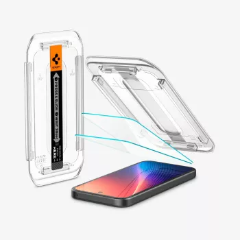 Spigen Glas.tR EZ Fit 2-Pack Screen Protector, Google Pixel 9a, Clear
