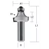 Makita Round Over Router Bit - 19 mm