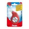 Pentel korekcinė juosta XZTN14BW 4,2 mm balta juosta permatomas mėlynai žalias dozatorius su papildymo galimybe