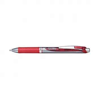 Pentel EnerGel BL80-BX įtraukiamas gelinis rašiklis 0,5 mm adatos galiuku, raudonas rašalas