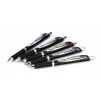 Pentel BLP77-AX įtraukiamas gelinis rašiklis – juodas rašalas, 0,7 mm, pigmentinis, juodas korpusas, sidabrinis segtukas, dėžutė