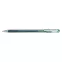 Pentel Hybrid Dual Metallic Gel Rašiklis – Metalinis Sidabras – 1,0 mm – Su Dangteliu