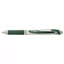 Pentel Energel BL77 įtraukiamas gelinis rašiklis – žalias rašalas, žalias korpusas, sidabriniai akcentai, 0,7 mm, vidutinis antgalis, vandens pagrindu, vienas rašiklis