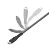 ENERGEA Flow USB-C to Lightning kabelis 1,5 m juodas 60 W 3 A PD greitasis įkrovimas MFi sertifikuotas