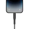 ENERGEA Flow USB-C to Lightning kabelis 1,5 m juodas 60 W 3 A PD greitasis įkrovimas MFi sertifikuotas