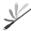 ENERGEA Flow USB-C į USB-C laidas 1,5 m Juodas 240W 5A PD Greitasis Įkrovimas