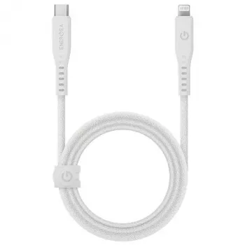 ENERGEA Flow USB-C to Lightning kabelis 1,5 m baltas 60 W 3 A PD greitasis įkrovimas MFi