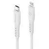 ENERGEA Flow USB-C to Lightning kabelis 1,5 m baltas 60 W 3 A PD greitasis įkrovimas MFi