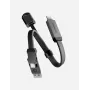 ENERGEA Sheath Key 2-in-1 USB-C į USB-C / USB-A laidas 15 cm Gunmetal