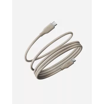 ENERGEA Helix 60 USB-C į USB-C magnetinis kabelis 480Mbps 60W 1,5m Natural