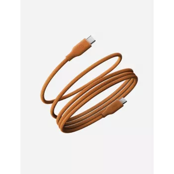 ENERGEA Helix 60 USB-C į USB-C magnetinis kabelis 480Mbps 60W 1,5m Oranžinis
