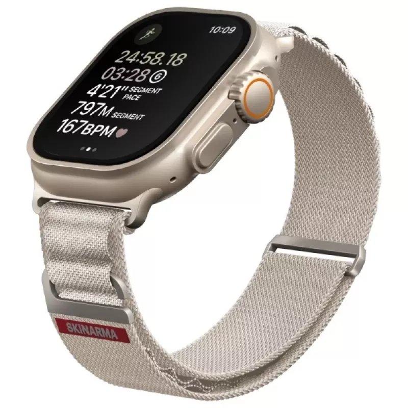 Skinarma Kobu Apple Watch Strap 49/46/45/44mm Ivory