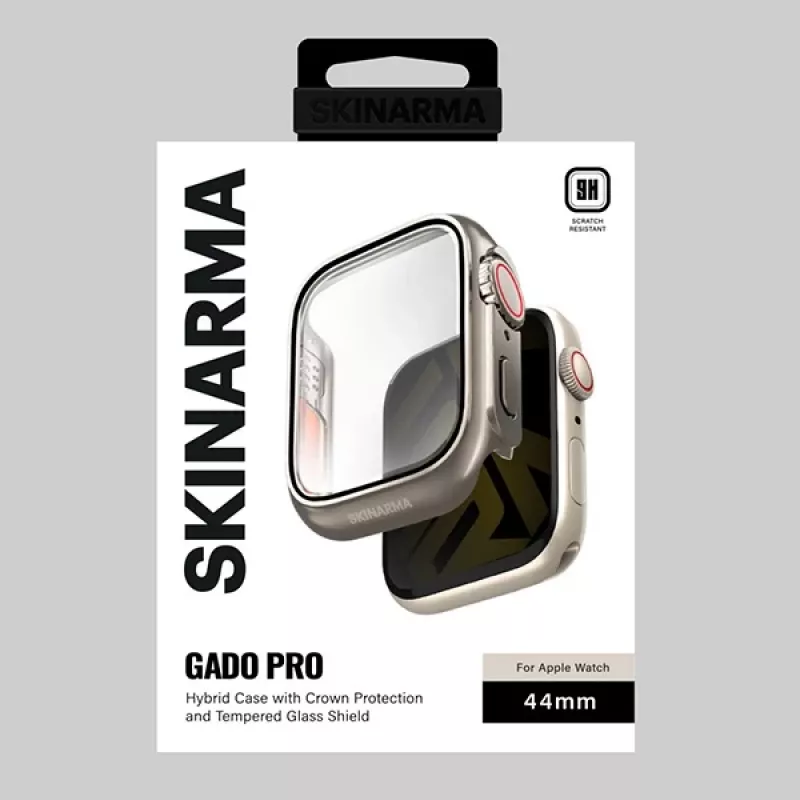 Skinarma Gado Pro dėklas Apple Watch 44 mm, Titanium