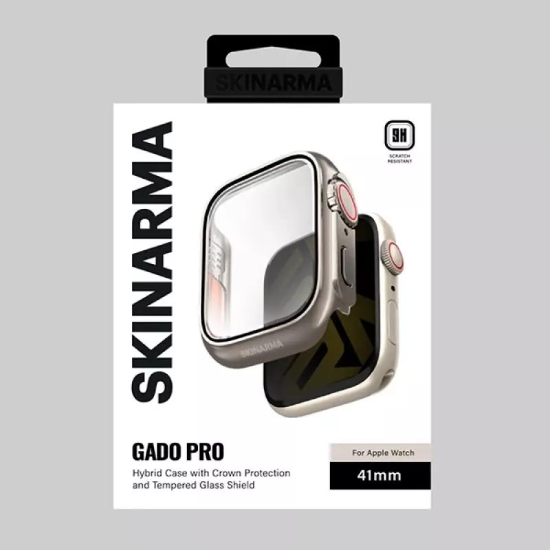 Skinarma Gado Pro Dėklas, skirtas Apple Watch 41mm – Titanium