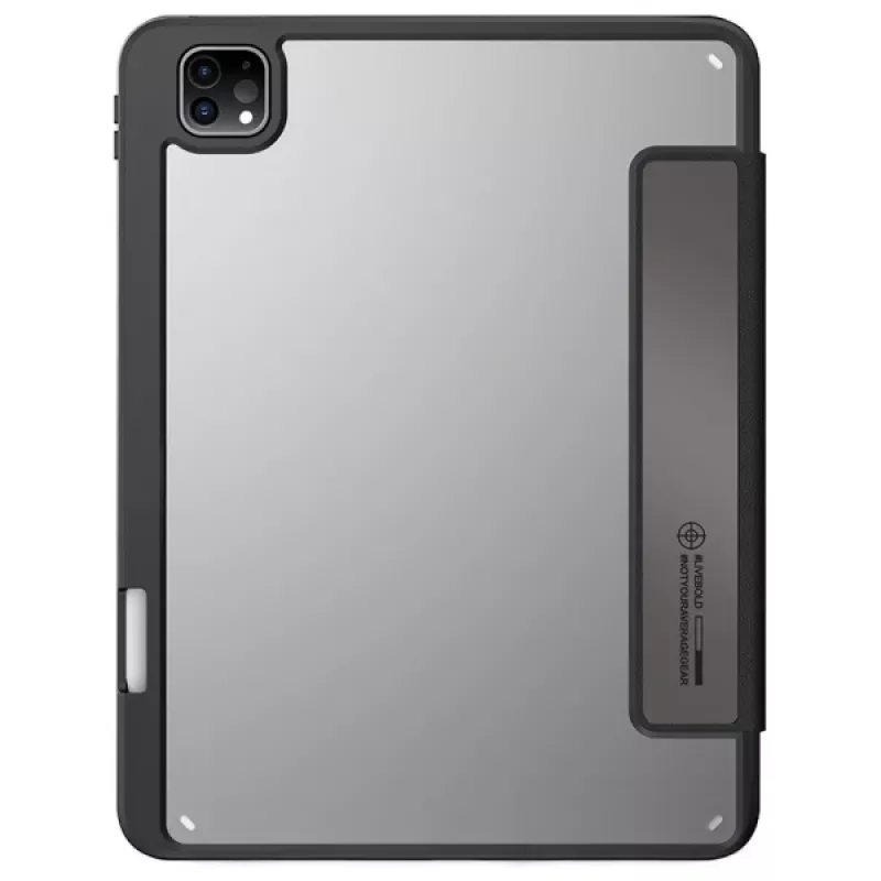 Skinarma Kira Kobai Folio Case, skirta iPad Pro 11 inch M4 2024 / M5 2025, Gunmetal