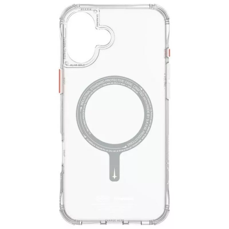 SKINARMA Saido Magnetinis Dėklas su Įkrovimu iPhone 16 6.1 colio Skaidrus