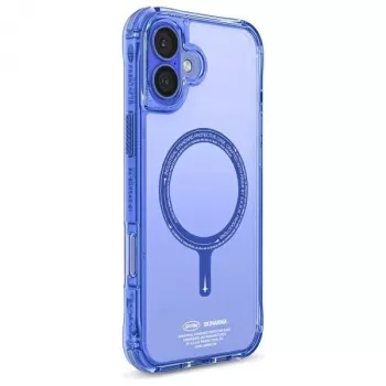 SKINARMA Saido Dėklas, skirtas iPhone 16 Plus 6.7 colio, su magnetiniu įkrovimu, mėlynas