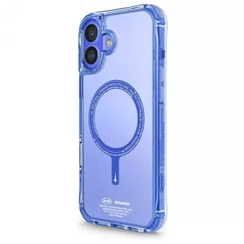 SKINARMA Saido Dėklas, skirtas iPhone 16 Plus 6.7 colio, su magnetiniu įkrovimu, mėlynas