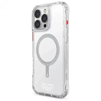 SKINARMA Saido Dėklas, skirtas iPhone 16 Pro 6,3 colio, magnetinis įkrovimas, permatomas