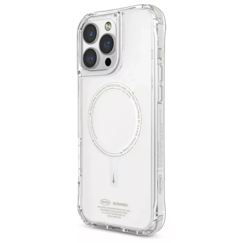 Skinarma Saido iPhone 16 Pro 6.3 colio magnetinis įkrovimo dėklas Žalias (Niteglow)
