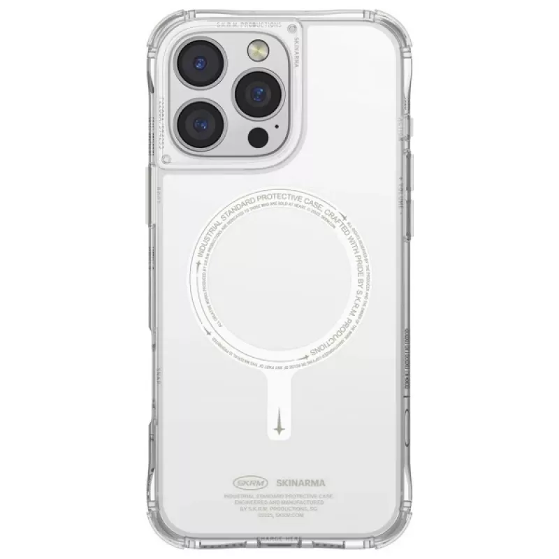 Skinarma Saido iPhone 16 Pro 6.3 colio magnetinis įkrovimo dėklas Žalias (Niteglow)