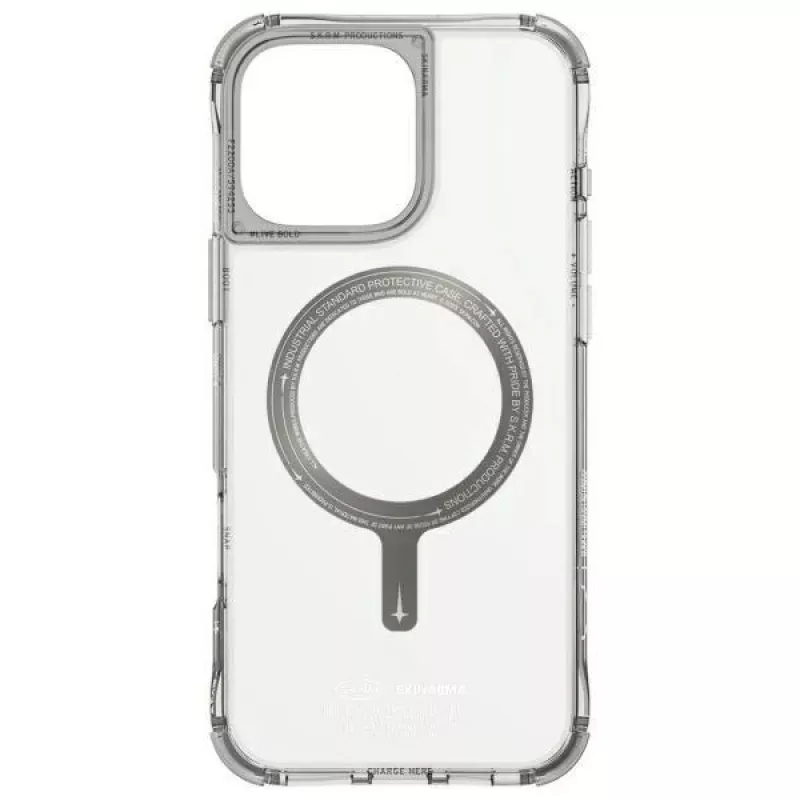 Skinarma Saido Dėklas, skirtas iPhone 16 Pro 6,3 colio, su magnetiniu įkrovimu, titano spalvos