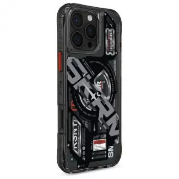 Skinarma Ekho Case, skirta iPhone 16 Pro 6,3 colio, magnetinis įkrovimas, juoda