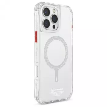 SKINARMA Saido Magnetic Charging Case, skirta iPhone 16 Pro Max 6,9 colio, skaidri