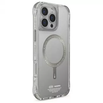 SKINARMA Saido Dėklas, skirtas iPhone 16 Pro Max 6,9 colio, su magnetiniu įkrovimu, titano spalvos