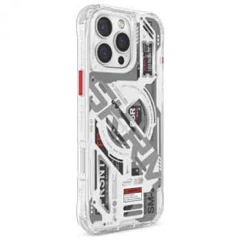 SKINARMA Ekho Magnetic Charging Case, skirta Apple iPhone 16 Pro Max 6.9 col., permatoma / skaidri