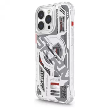 SKINARMA Ekho Magnetic Charging Case, skirta Apple iPhone 16 Pro Max 6.9 col., permatoma / skaidri