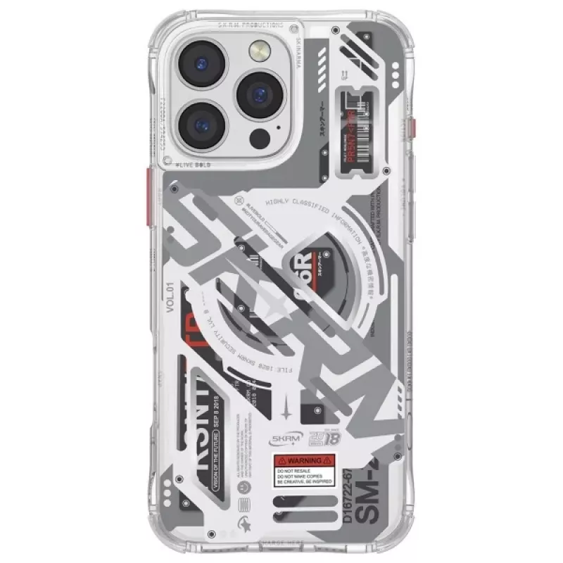 SKINARMA Ekho Magnetic Charging Case, skirta Apple iPhone 16 Pro Max 6.9 col., permatoma / skaidri