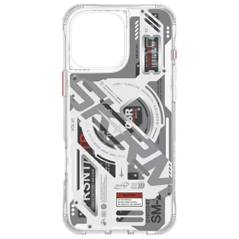 SKINARMA Ekho Magnetic Charging Case, skirta Apple iPhone 16 Pro Max 6.9 col., permatoma / skaidri