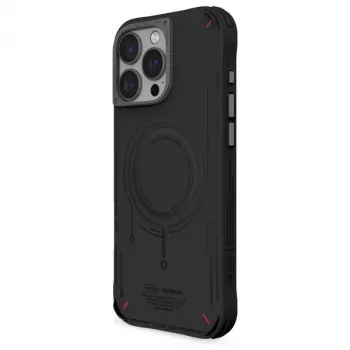 Skinarma Mecha Case, iPhone 16 Pro 6,3 colio, magnetinis įkrovimas, juoda