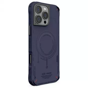 Skinarma Mecha Dėklas, skirtas Apple iPhone 16 Pro Max 6,9 colio, su magnetiniu įkrovimu, tamsiai mėlynas