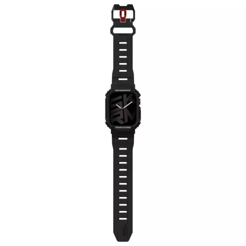 SKINARMA Mecha 2-in-1 Strap and Case for Apple Watch 45/44mm Black